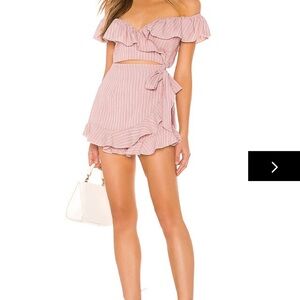 Superdown Angela Wrap Tie Romper
